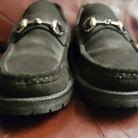 AUTHENTIC Vintage 90's Men's BLACK SUEDE HORSEBIT GUCCI Loafers SIZE 8D - Picture 3 of 16